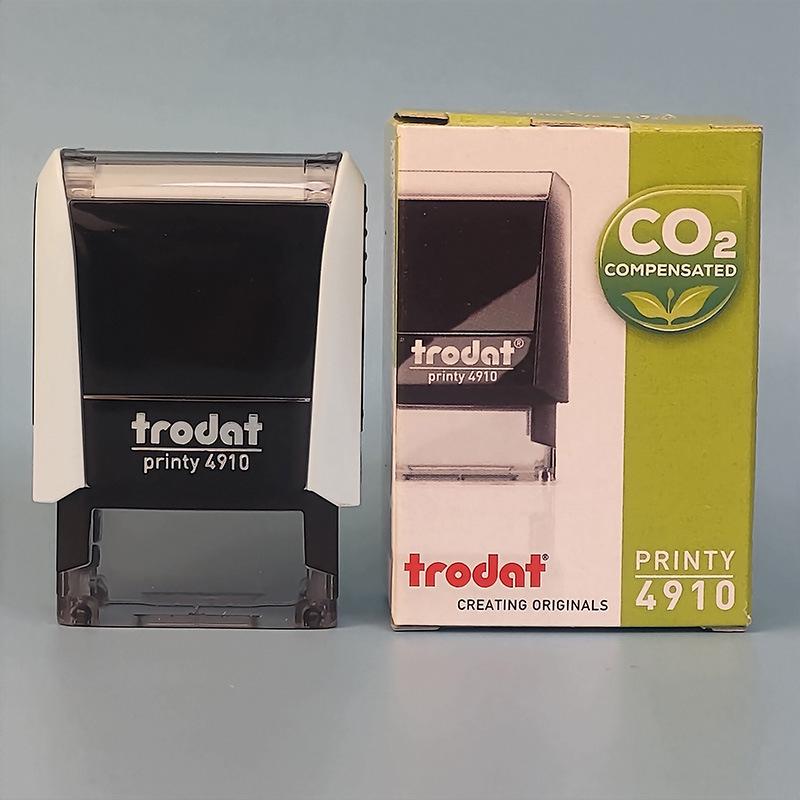 Trodat Austria Self-Inking 4910 Unengraved Square Text Stamp