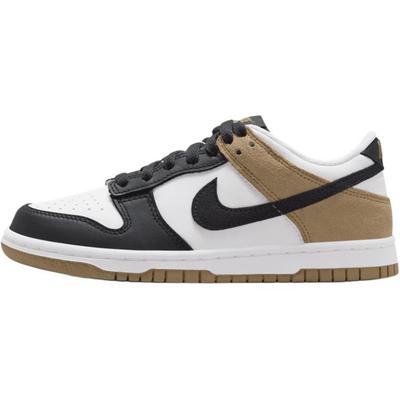 Кроссовки Dunk Low для детей, скейтбординг, Белые, Черные, Коричневые, Подростковые, IQ2755-104