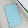 6-hole 40-page A6 Notebook with Color Refill, Grid/horizontal Line/blank Notebook Inner Core