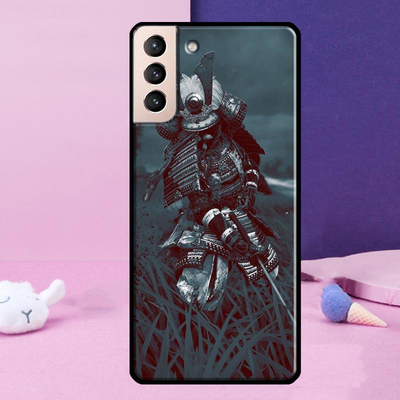 Японский чехол для телефона с самураем для Samsung Galaxy S25 S24 Ultra S9 S10 S20 S21 S22 Plus S23 FE S24 FE