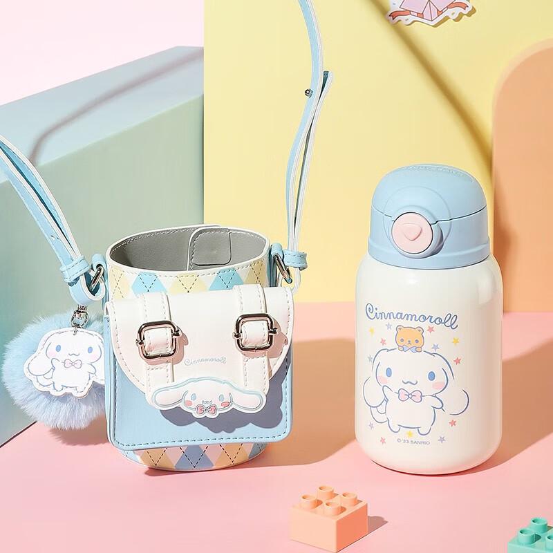 Детская термобутылка для воды с трубочкой Cinnamoroll из нержавеющей стали