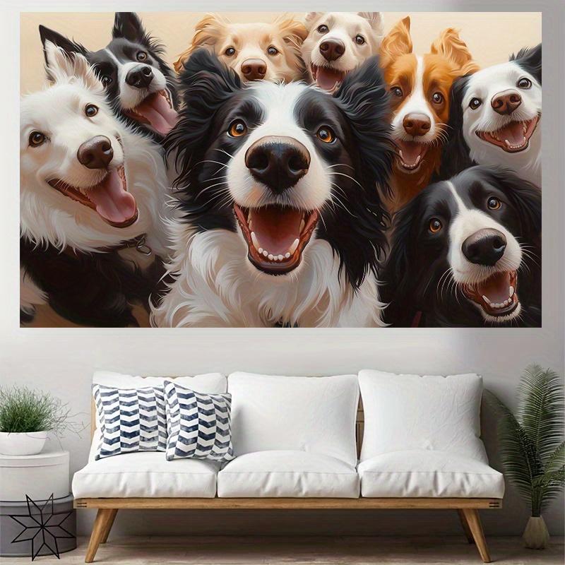 Selfie Puppy Background Wall Living Room Bedroom Office Family Gathering Bedroom Wall Decoration