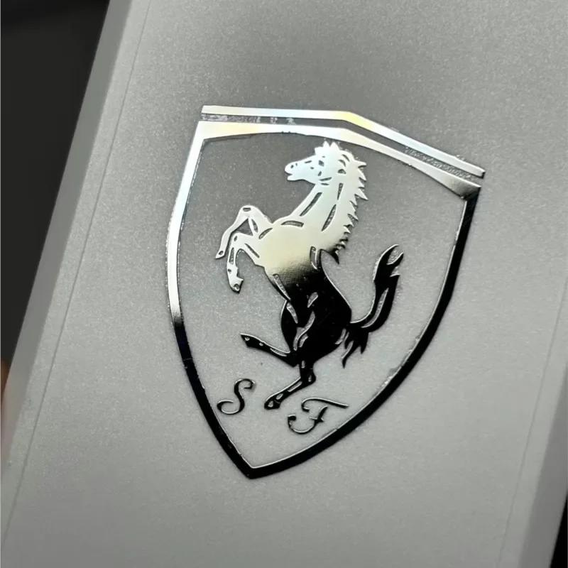 Creative Metal Car Emblem Sticker DIY Decorative Sticker For F-Ferrari Roma 488 Portofino der SF90 Superfast 575M LaFerrari HS5