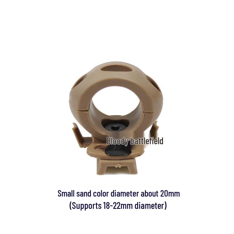 Helmet-Compatible Flashlight Mount for Cycling Accessories