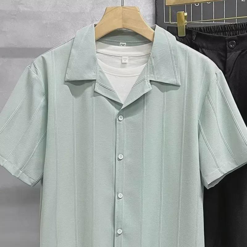 Рубашка с коротким рукавом в японском стиле для молодежи