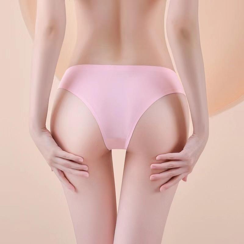 Women's Panties Underwear Fitness Sports Seamless Female Lingerie Sexy T-back Tanga Thong Ice Silk Intimates