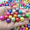 ABS 14 мм Полностью Круглая Без Отверстия Искусственная Жемчужная Бусина для Наполнителя Эпоксидной Смолы и Маникюра