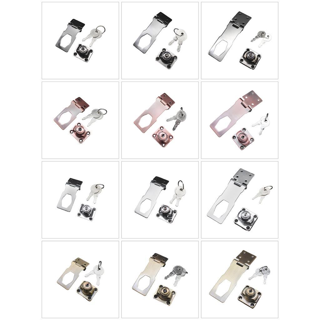 Промышленная фиксирующая накидная петля Защелка для двери безопасности Замок для безопасности Накидная петля для тяжелых условий эксплуатации Накидные петли безопасности с ключом для дома