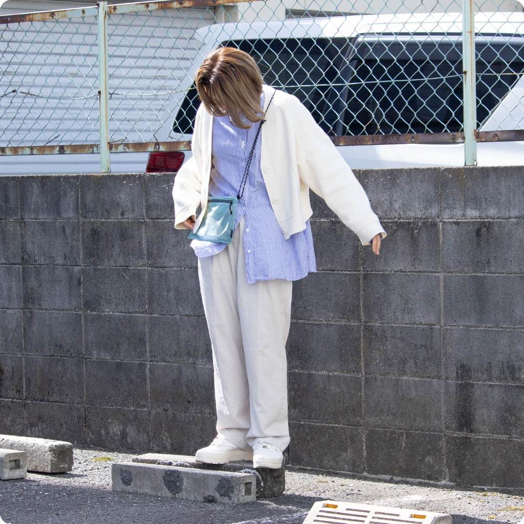 Aso Regile Sacoche Wallet, Water-Resistant, Yellow, ZE-V203