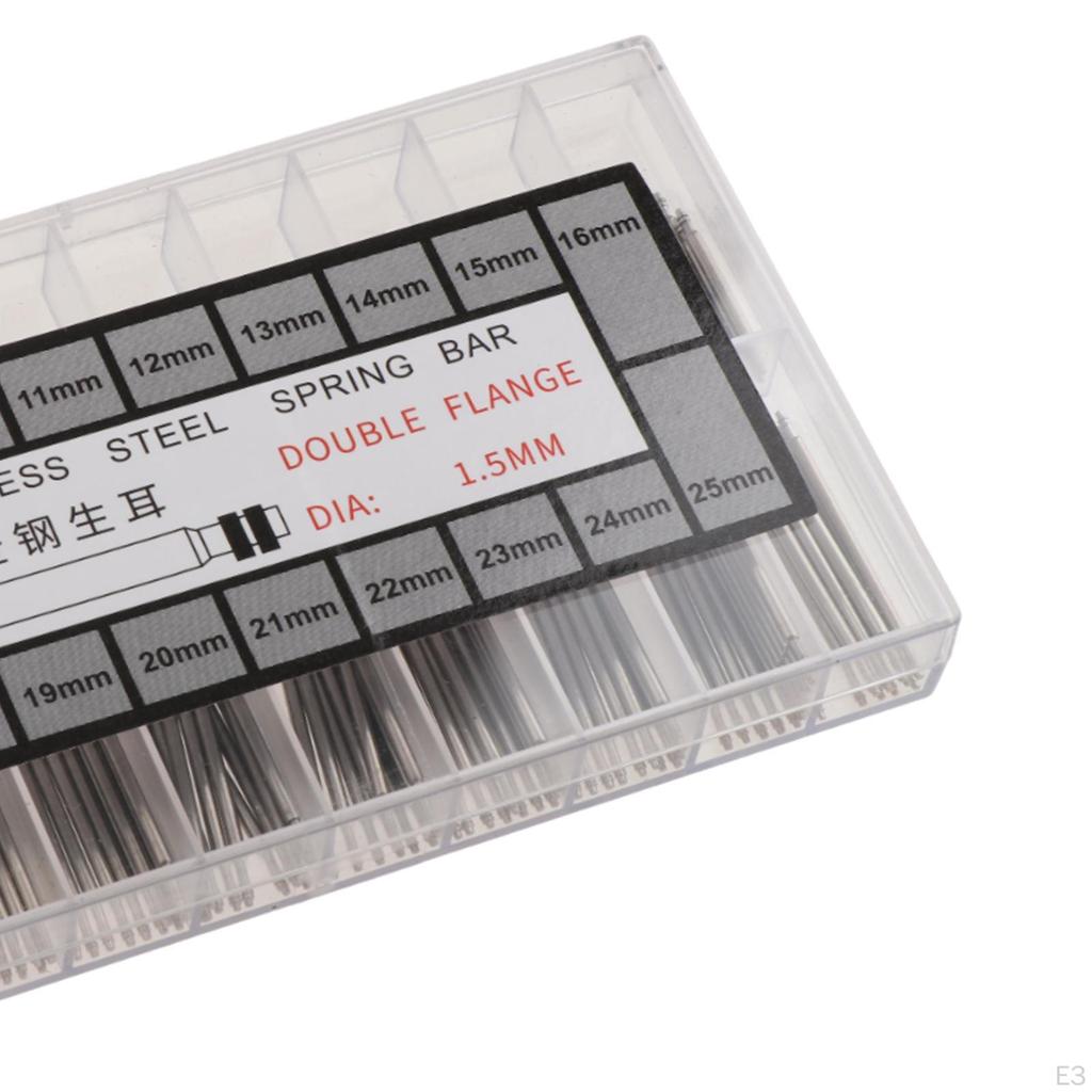 1 коробка соединительных стержней пружинных стержней для часовых ремешков, штифтов для крепления пряжек