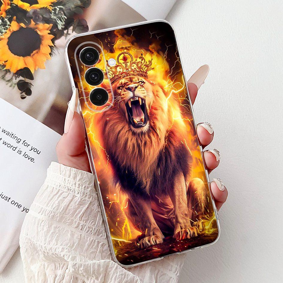 For Samsung Galaxy A26 A36 A56 5G Case 2024 New Stylish Flower Soft Clear Silicone Back Cover For Samsung A36 5G SM-A366B Bumper