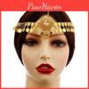 Simulation Elegant Crystal Decoration Gold Women Headwear With Design Tassel