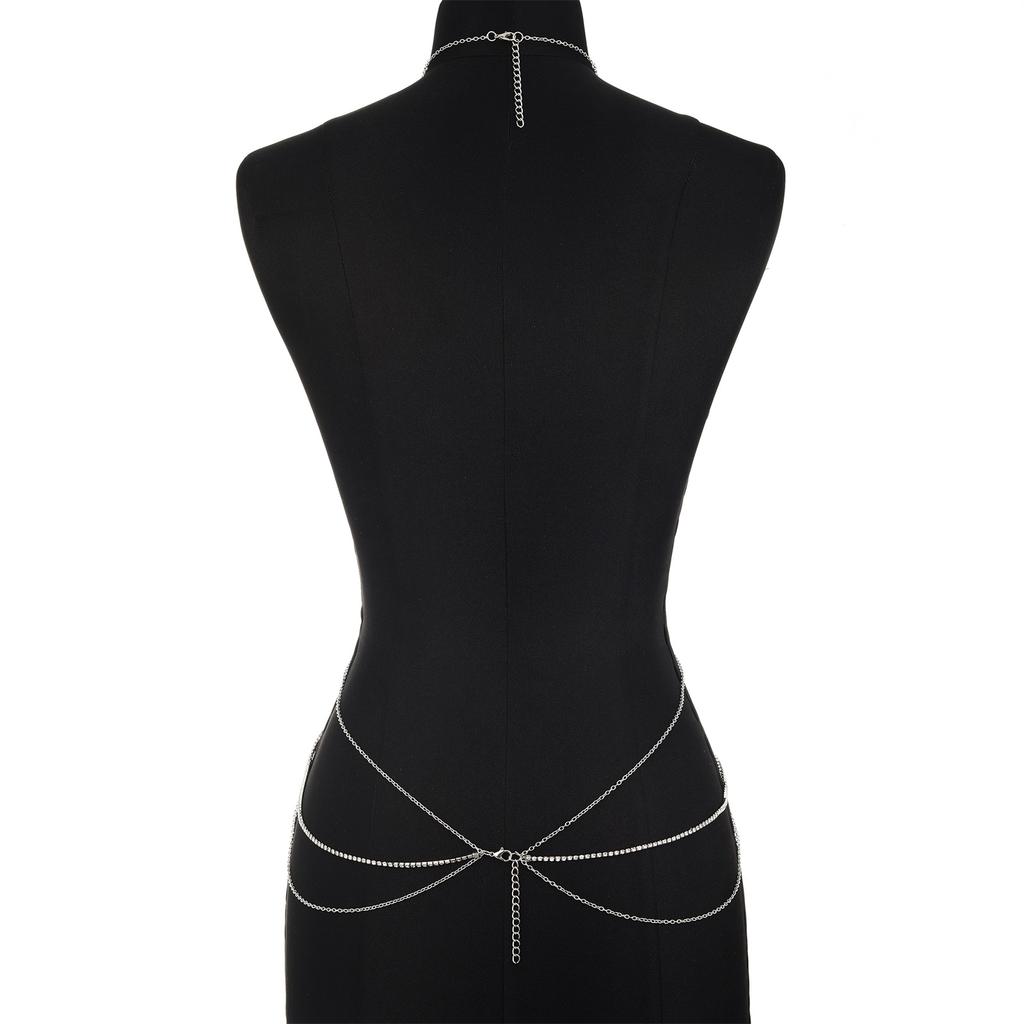 Sexy Body Chains for Women Rhinestone Bikini Chest Bra Chains Body Jewelry Fashion Summer Accessories