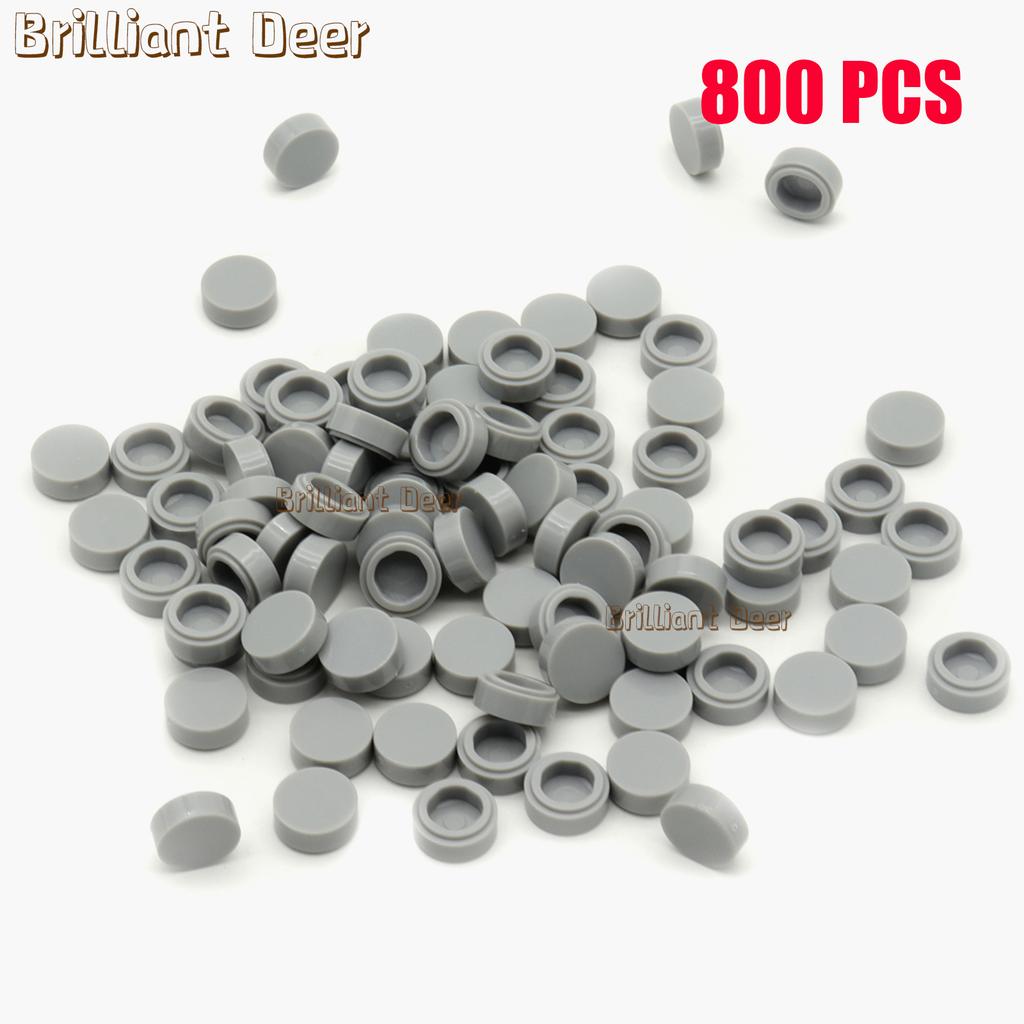 800 ШТУК ПЛОСКИХ ПЛИТОК 1x1 Точки Круглые Кирпичики 35381 98138 MOC DIY Строительные Блоки Детали для Мозаики Портретной Арт-Дизайна Детские Игрушки