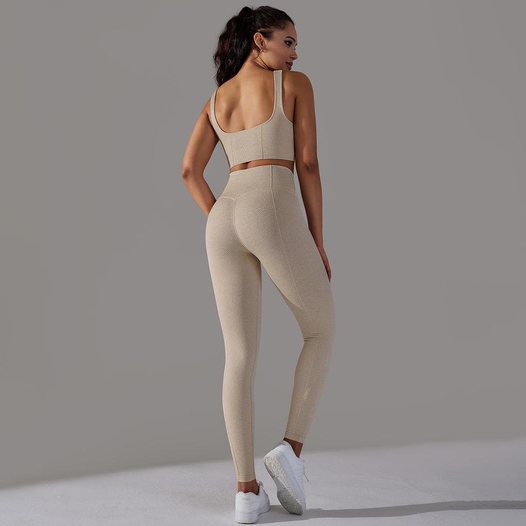 Auroth комплект из 2 предметов для йоги, женский спортивный костюм, бесшовная майка с высокой талией, эластичные колготки для йоги, комплекты для фитнеса