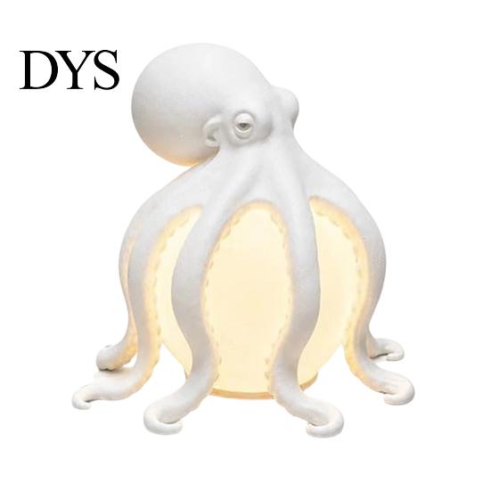 Праздничный подарок на новоселье 3D-печатный Осьминог Морская Настольная Лампа, Художественная Скульптура Щупальца Декор, Теплое Сияние Уникальное Освещение Прибрежный Морской Акцент