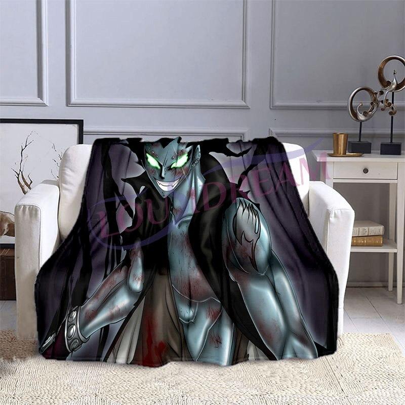 Fairy Tail Flannel Plush Blanket Home Fleece Throw Blanket Travel Blankets Bedspreads Sofa Cover Couch Dorm Room Blanket