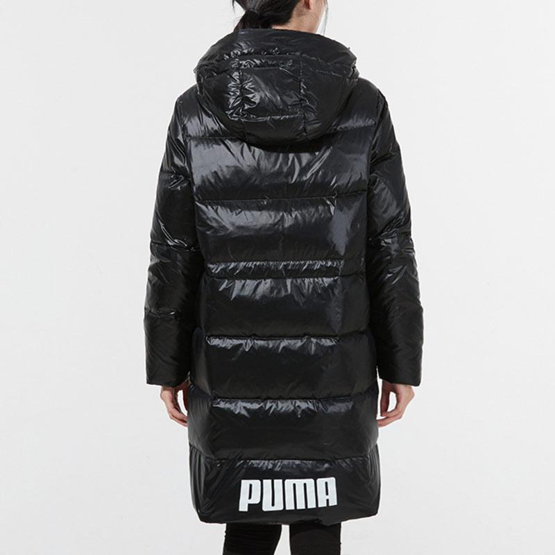 Puma Регулируемый пуховик повседневный теплый пуховик средней длины с капюшоном зимние женские пальто черный 846334-01