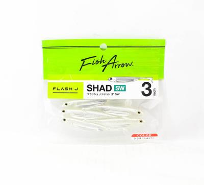 Fish Arrow Мягкая приманка Flash J Shad SW 3 дюйма, 5 шт. в упаковке #100 (8376)