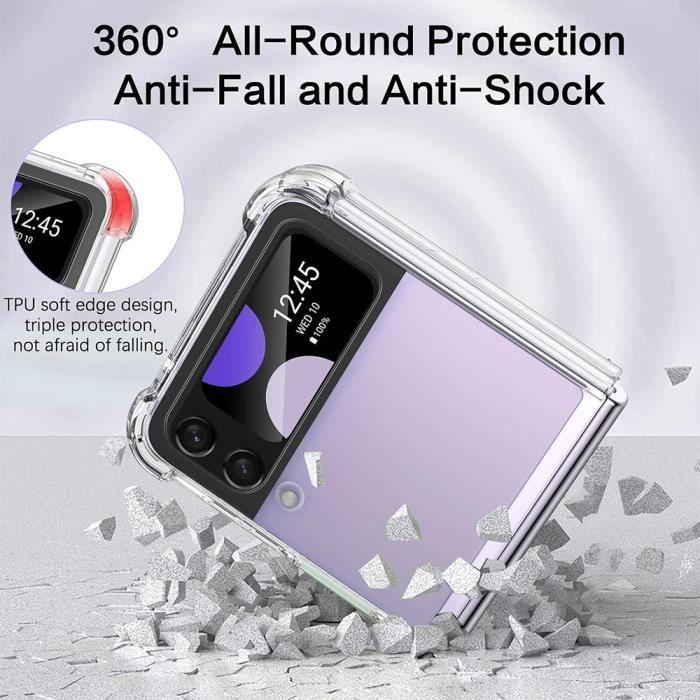 Case for Samsung Galaxy Z Flip 4 - Silicone TPU - Shockproof - Transparent - Slim - Scratch-resistant