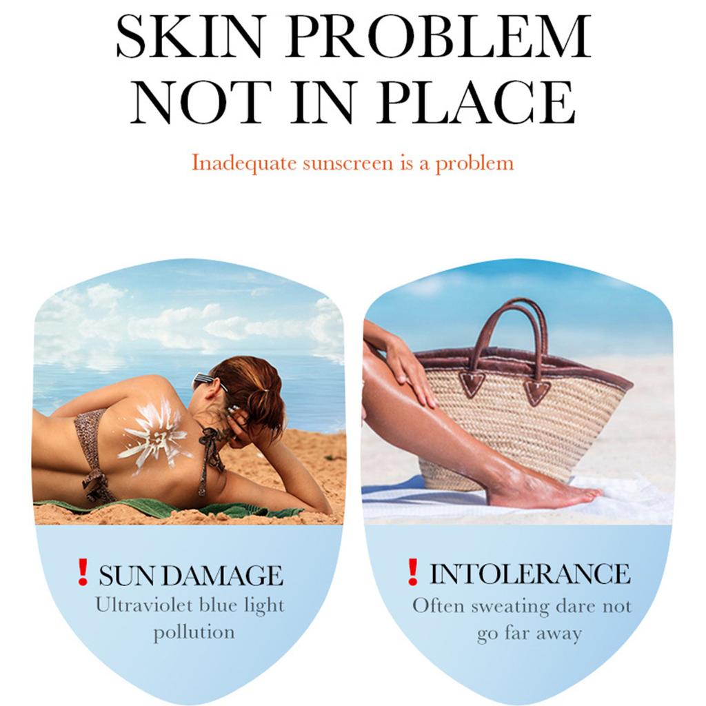 Увлажняющий солнцезащитный крем, устойчивый к УФ-излучению, подходит для использования на открытом воздухе, для отдыха на море, для скалолазания, уменьшает повреждение от УФ-излучения, 40 г