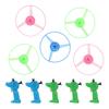 5 шт., долговечная игрушка в виде НЛО для детей, светодиодный диск для запуска, пластиковый летающий интерактивный