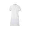 Emporio Armani Платье-поло женское ss24 однотонное с логотипом и воротником-поло с коротким рукавом Женские платья Белый 3DTA56-TJ9DZ-1100