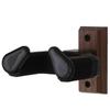 Walnut Wooden Guitar Wall Mount Hanger with Gravity Lock for Acoustic & Electric Guitars