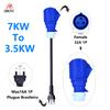 GWUYU Portable EV Charger Blue/Red Brazilian Plug Adapter 7 kW to 3.5 kW 11 kW to 3.5 kW Custom Home Charging Plug