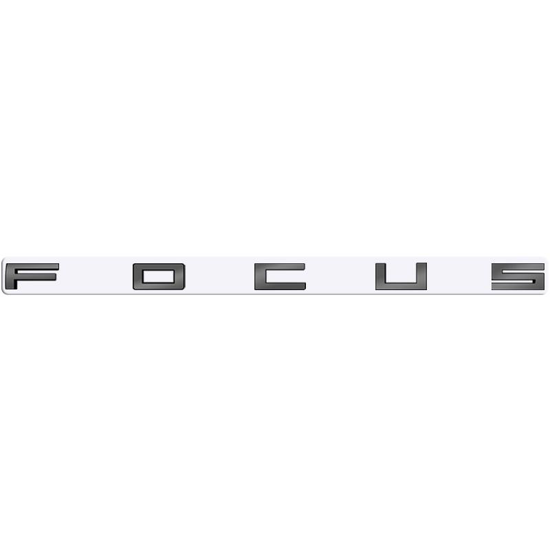 AHYU6 Metal 3D Badge Letter Logo Car Rear Trunk Body Sticker Emblem For Ford Focus ST line X Glossy Black Accessories