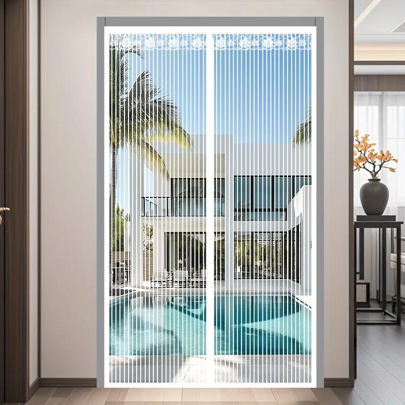 Летняя противомоскитная штора на дверь Летняя москитная сетка Магнитная штора от комаров для гостиной, спальни, кухни