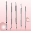 1 шт. Нейл-арт Двусторонний Пушер для Кутикулы из Нержавеющей Стали Ложка для Удаления Мертвой Кожи