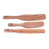 3Pcs Set Wooden Spurtles Set Slotted Spatula Kitchen Utensil for Stirring Mixing