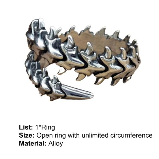 Регулируемое мужское кольцо в стиле панк, открывающееся кольцо для пары, ювелирные аксессуары