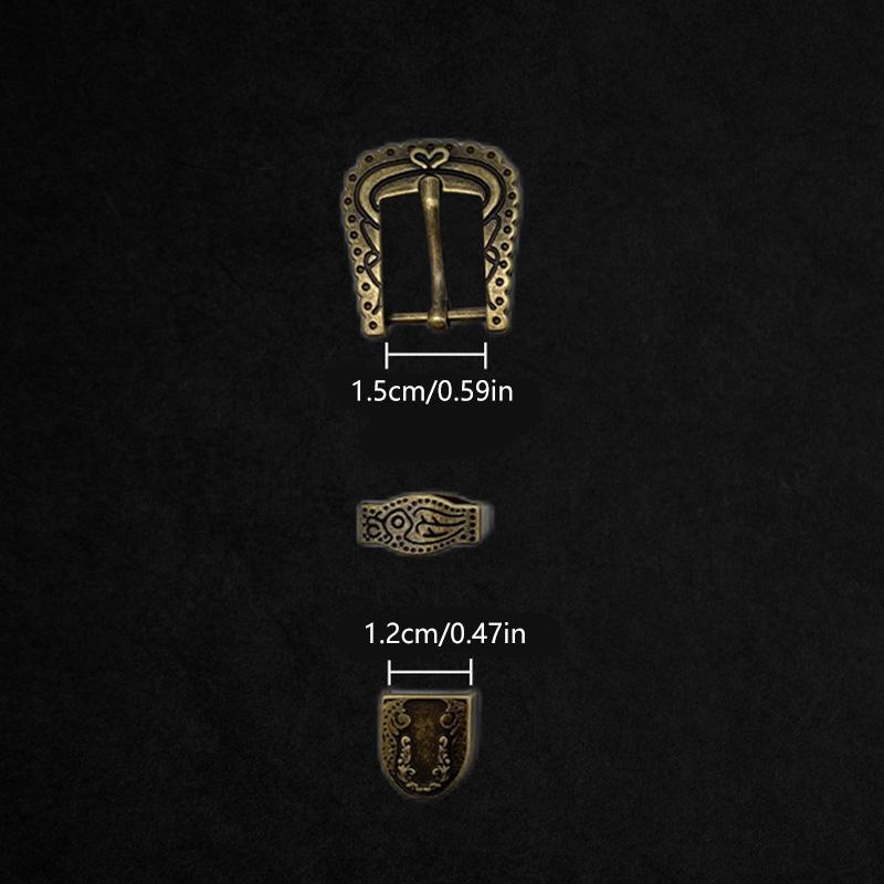 1 комплект аксессуаров для самостоятельного изготовления, аксессуары для ремня, ремонтный комплект, металлическая пряжка, винтажная кожаная поделка