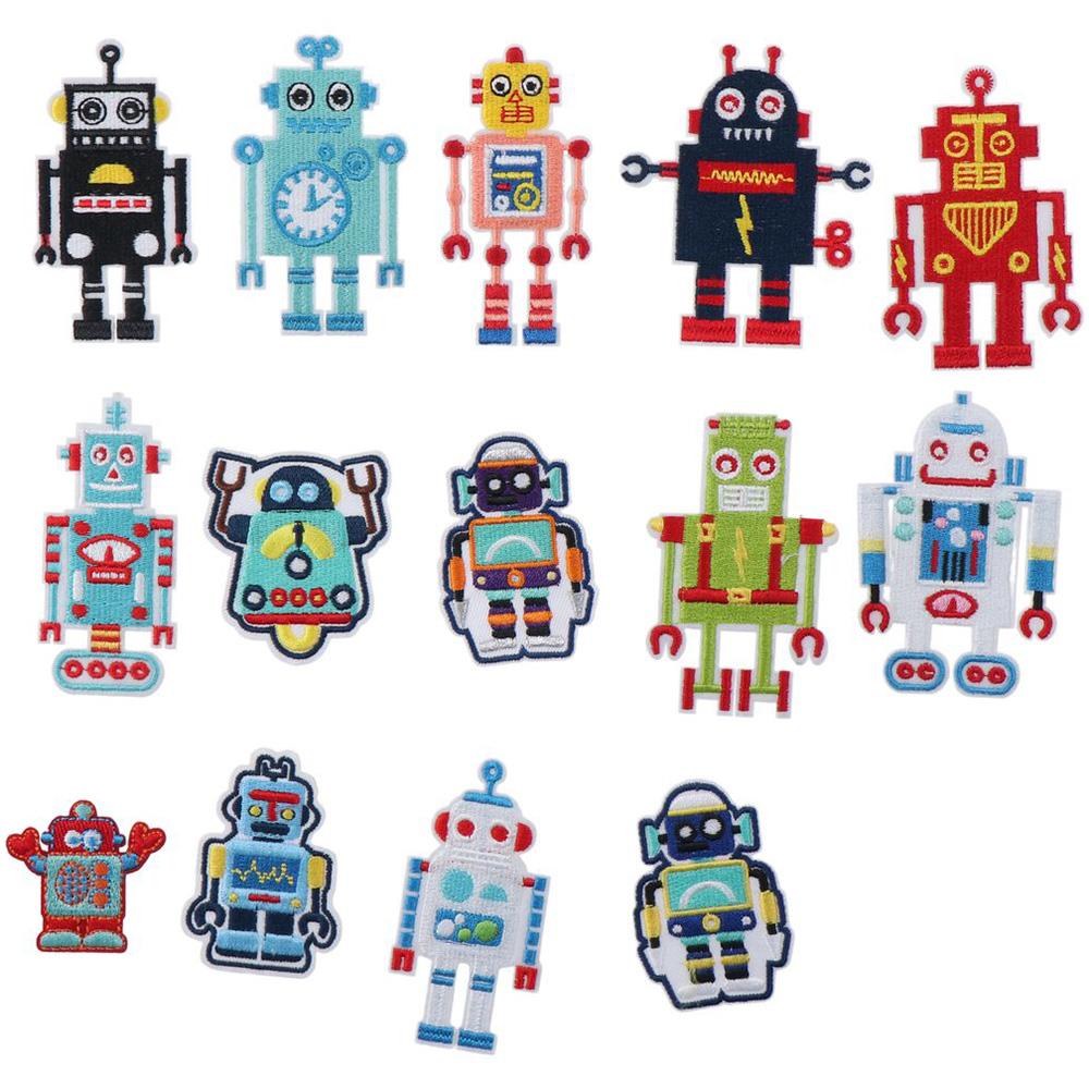 14pcs Embroidered Motif Applique Fabric Custom Patches Applique Stickers Sew on Patches  For Jacket