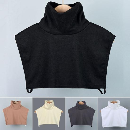 Fake Collar Pull-Over False Collar High-Neck Design Double-Sided Velvet Cold-Proof Neck Protector Autumn Winter Decoration