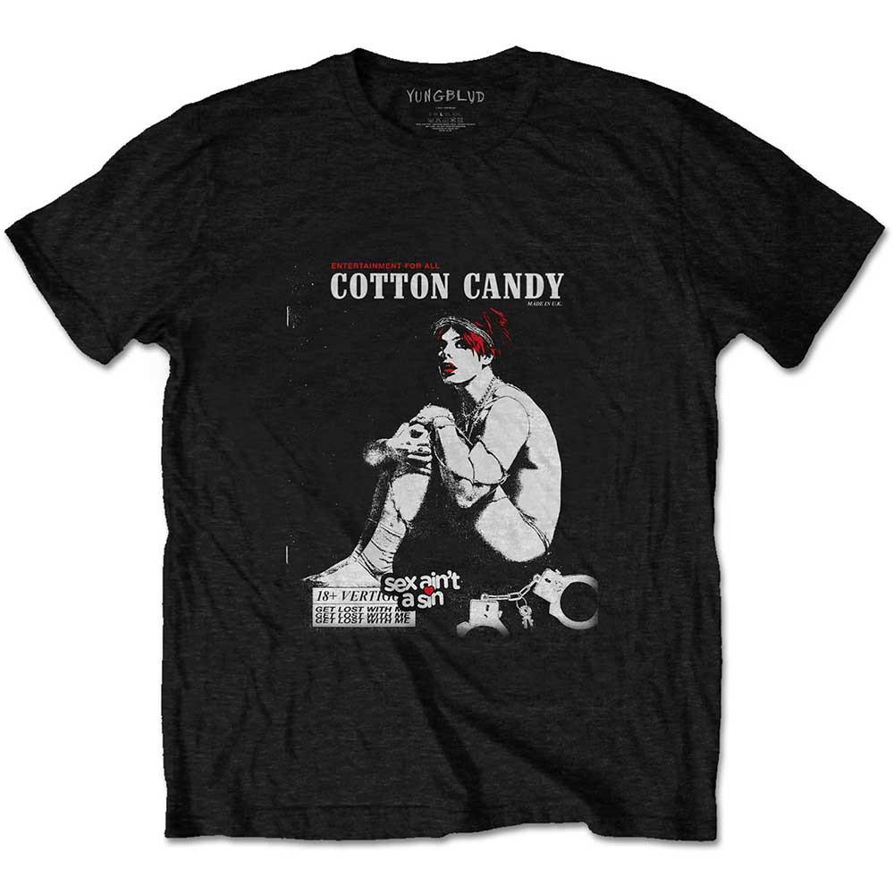 Men's Yungblud Cotton Candy T-shirt Large Black