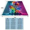 Colorful Rose & Butterfly Design Flannel Blanket Sofa Lunch Soft Break Blanket Children Student Kids Gift,Office Couch Chair Bed