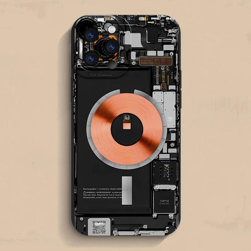 Чехол для телефона с рисунком печатной платы для Apple iPhone 15 Pro Max 13 14 Plus 12 11 Pro MAX
