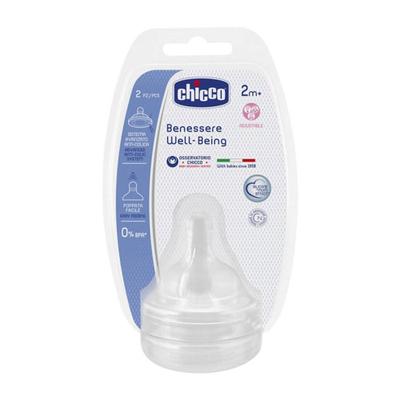 Соска силиконовая Chicco Chicco Well-Being 2 шт. (Отрегулировать)