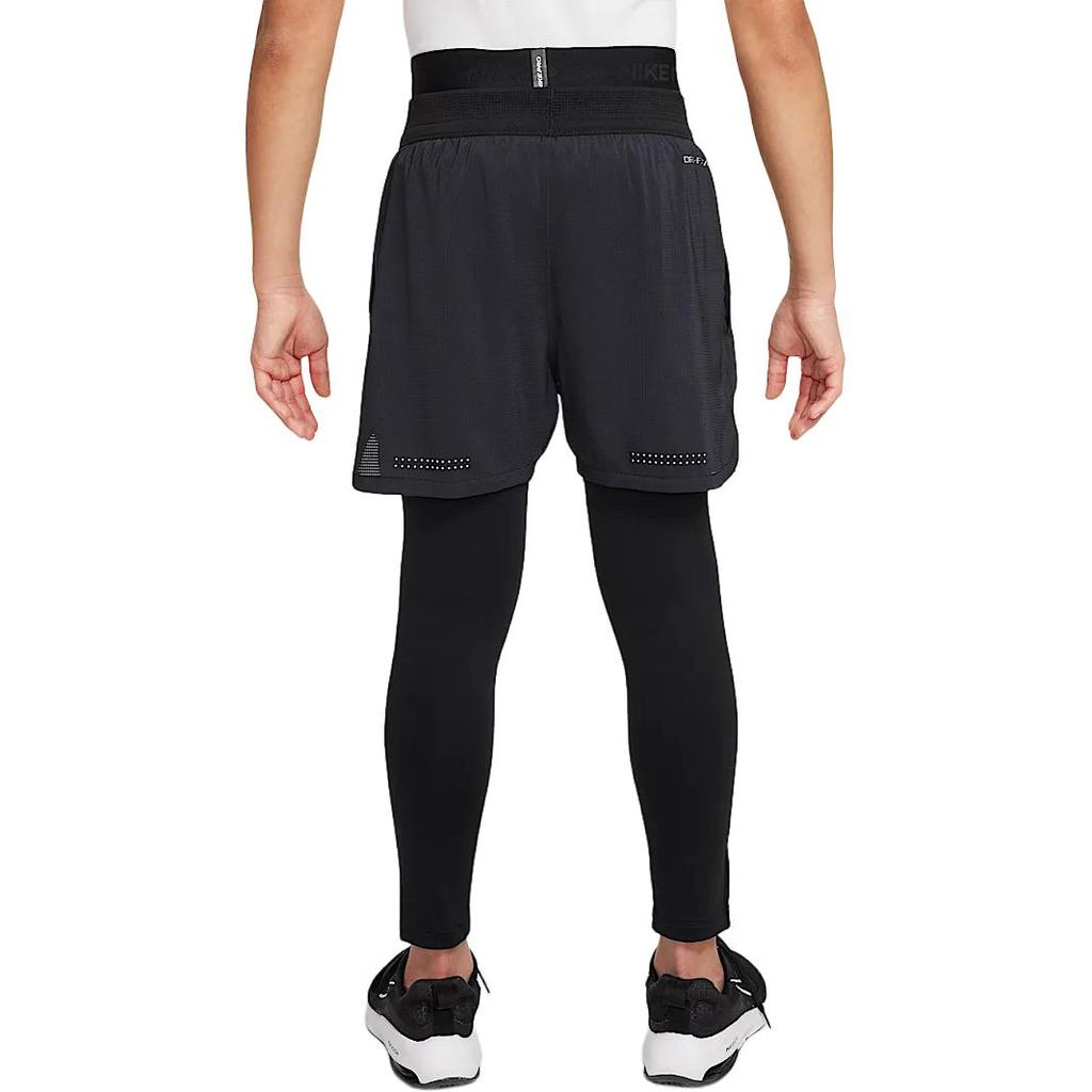 Nike Dri-Fit Pro Quick-Dry Простые тренировочные брюки для детей, черные, белые, HF4364-010
