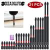 20pcs Magnetic Screwdriver Bit Set Non-Slip Impact Batch Head Cross Electric Drill Screw Driver Head Kit Screwdriver with Box