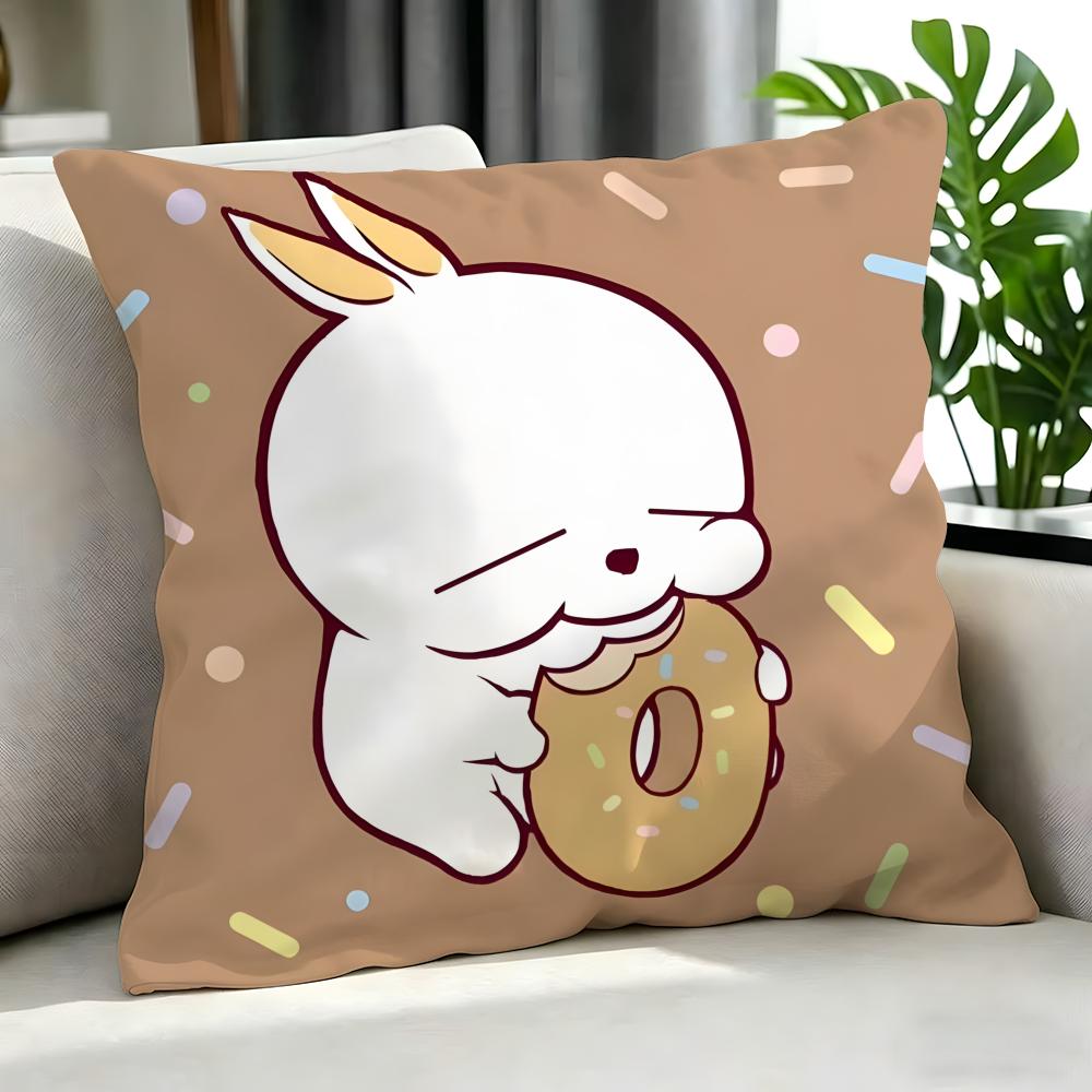 Cartoon Mashimaro Cushion Cover Cushion Cover Set 4Pcs 50X50 45X45 40X40 Pillowcase Decorative Sofa Home Decor