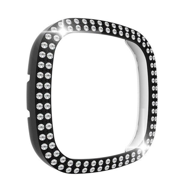For Diamond Pc Case Fitbit Sense Versa 3 Watch Cover Bling Protective Shell Fitbit Versa3 Hard Bumper Accessories