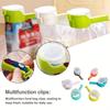 1 шт. Многофункциональный зажим для пищевых пакетов с носиком для выливания, прочный полипропиленовый пластик.
