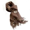 Warm Imitation Wool Scarf Two-sided Winter Long Shawl Classic Cashmere Shawl  Autumn Winter