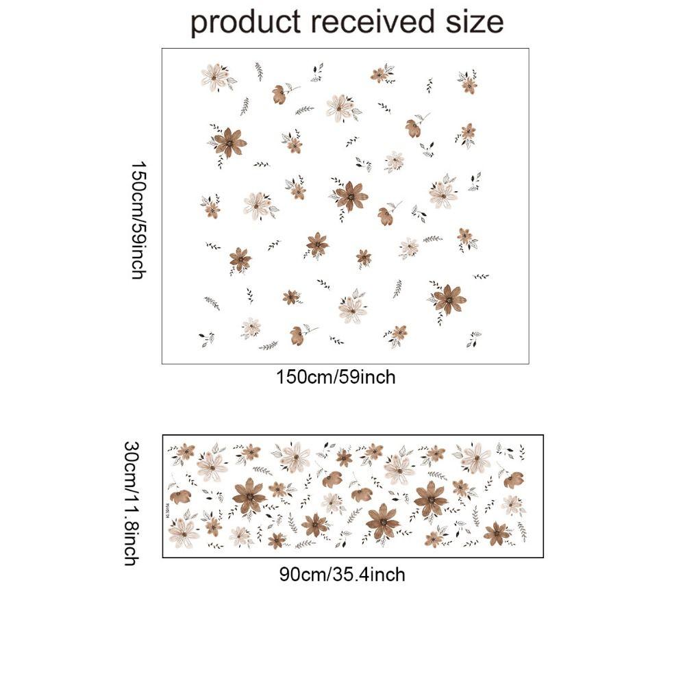 Boho Flowers Wall Stickers Watercolor Wall  Art INS Murals  Nursery Kindergarden