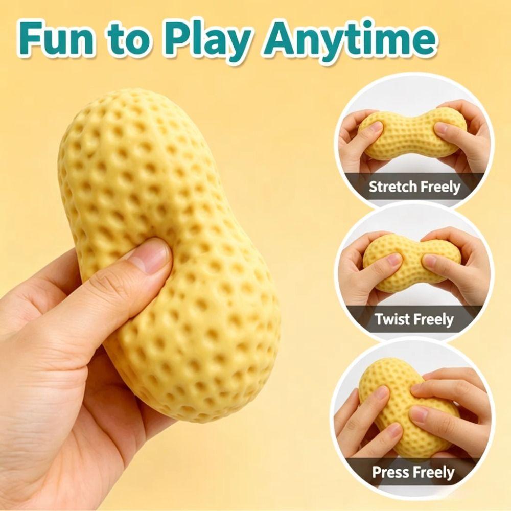 Handmade Crispy Peanut Squishy Finger Relax Sensory Fidget Ball Children Gifts