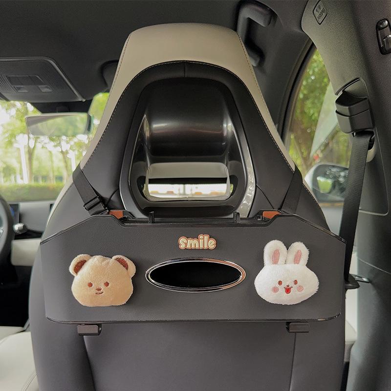 Органайзер на спинку сиденья автомобиля с держателем для салфеток и подстаканником - Многофункциональный органайзер